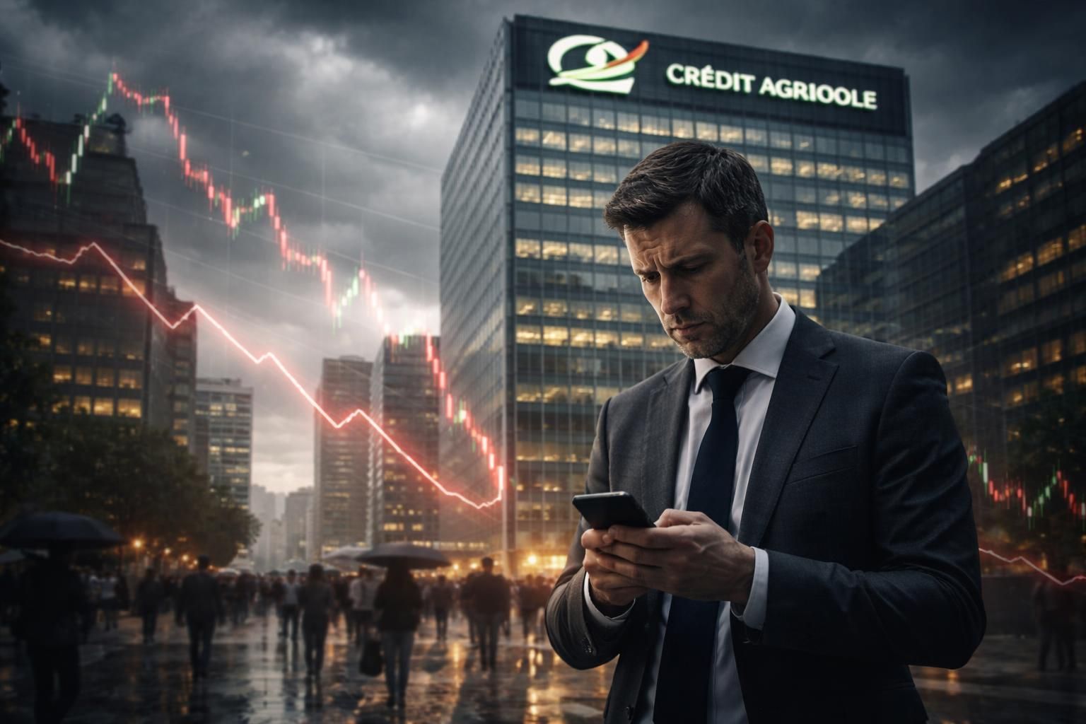 découvrez les raisons de la baisse de l'action du crédit agricole dans un contexte économique incertain et analysez les facteurs impactant la performance de la banque.