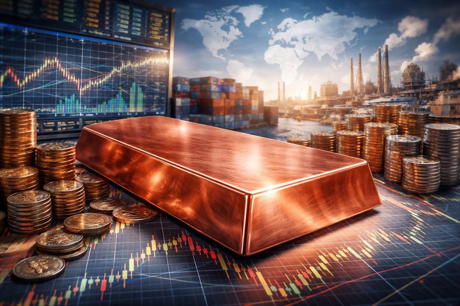 analyse approfondie de l'influence de l'économie mondiale sur les fluctuations du prix et la valeur de la tonne de cuivre, avec un focus sur les tendances actuelles du marché.